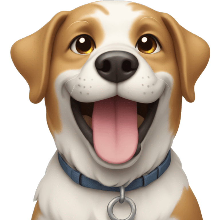 Dog smiling emoji