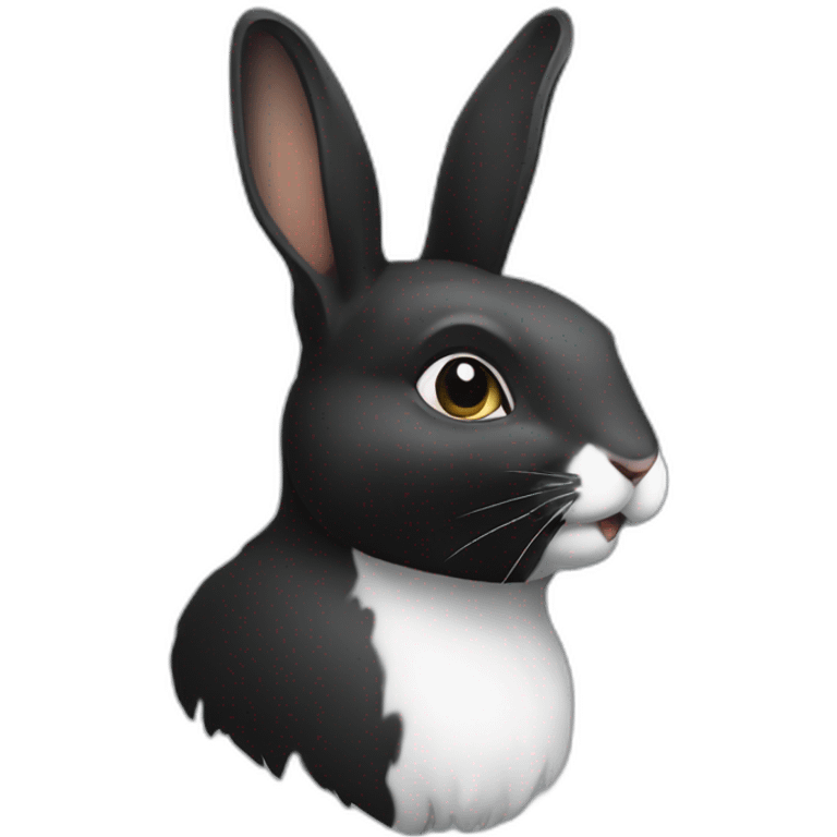 Lapine noir emoji