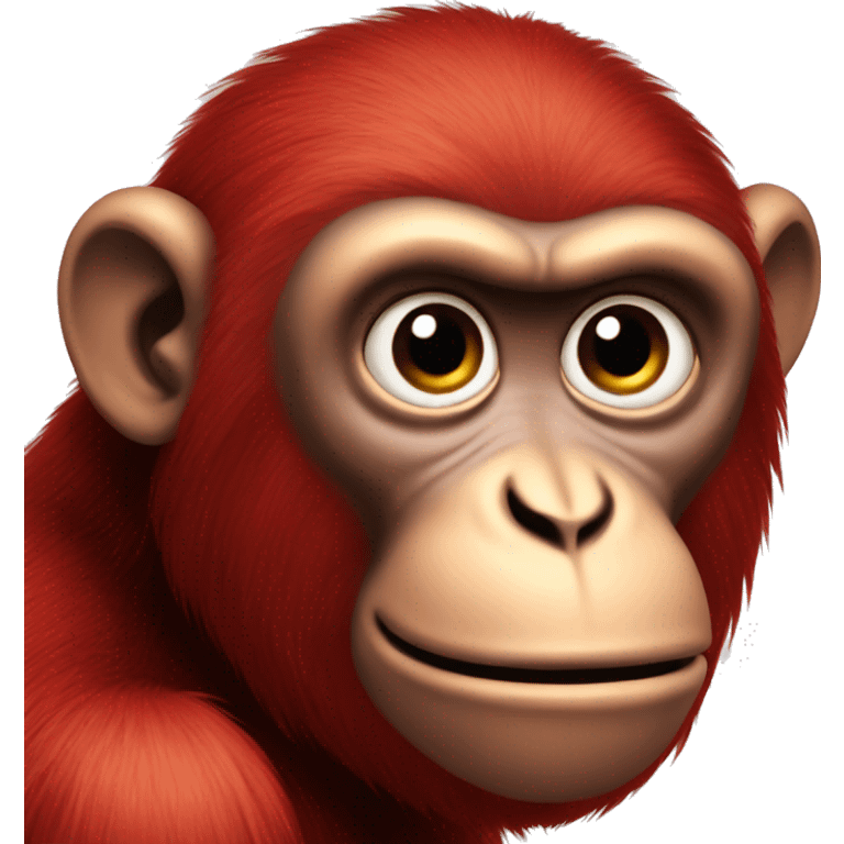 Red monkey emoji