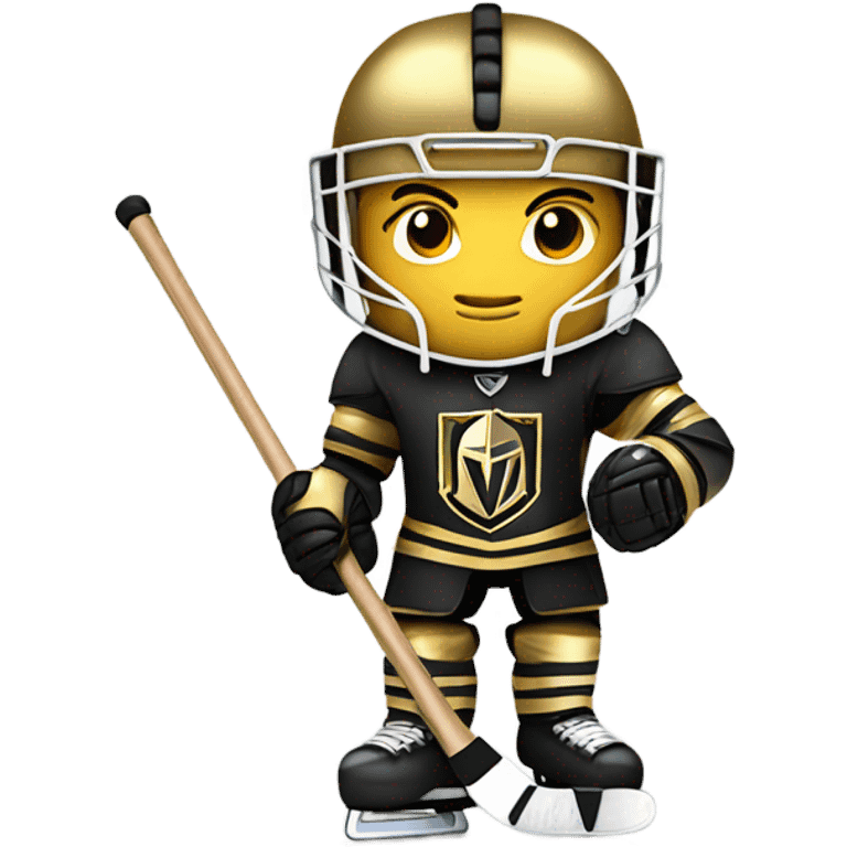 Golden knight hockey  emoji