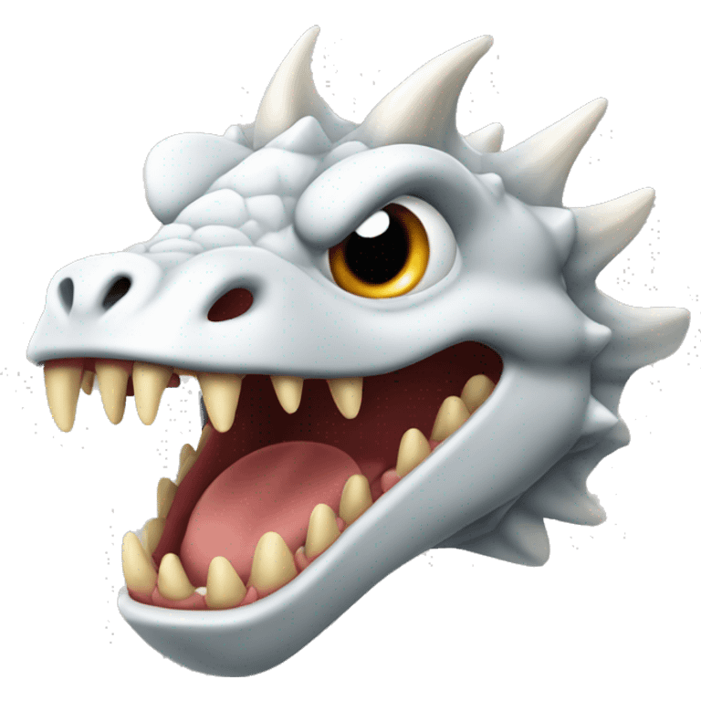 Dragão feio com dentadura emoji