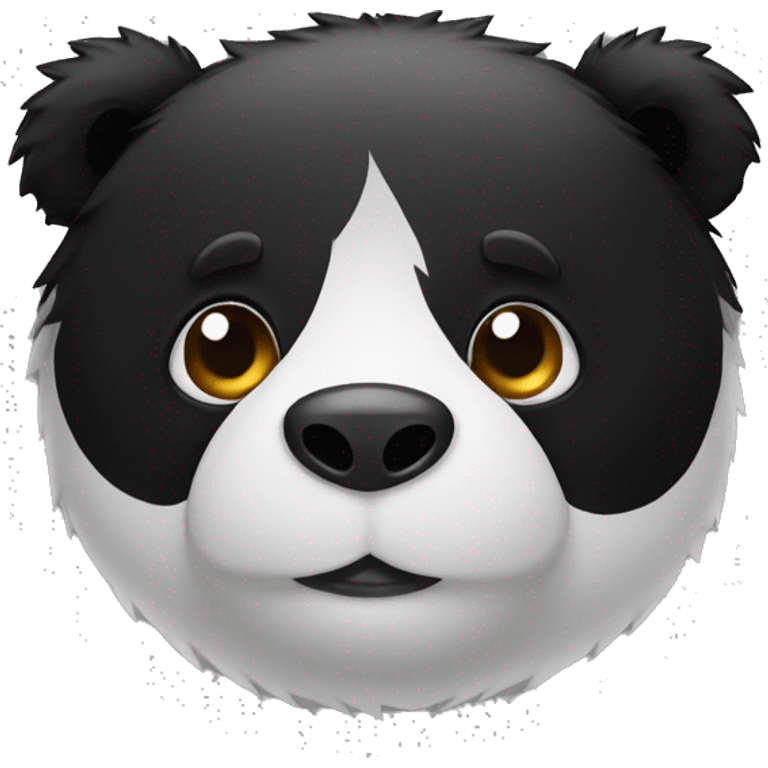 Panda black fur  emoji