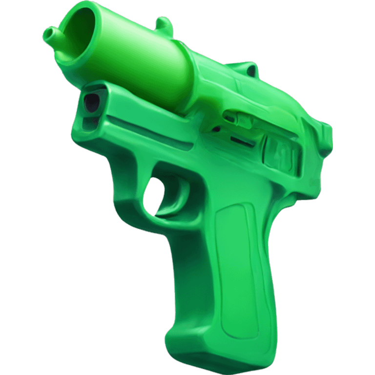 Green Water Pistol Emoji emoji