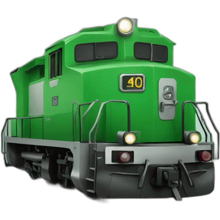 Locomotive verte emoji