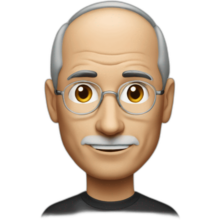 Steve Jobs introducing Apple Vision Pro emoji