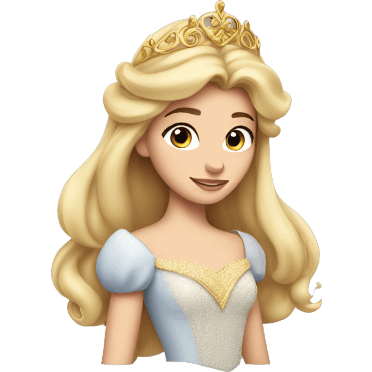 Princess Aurora with gold tiara  emoji