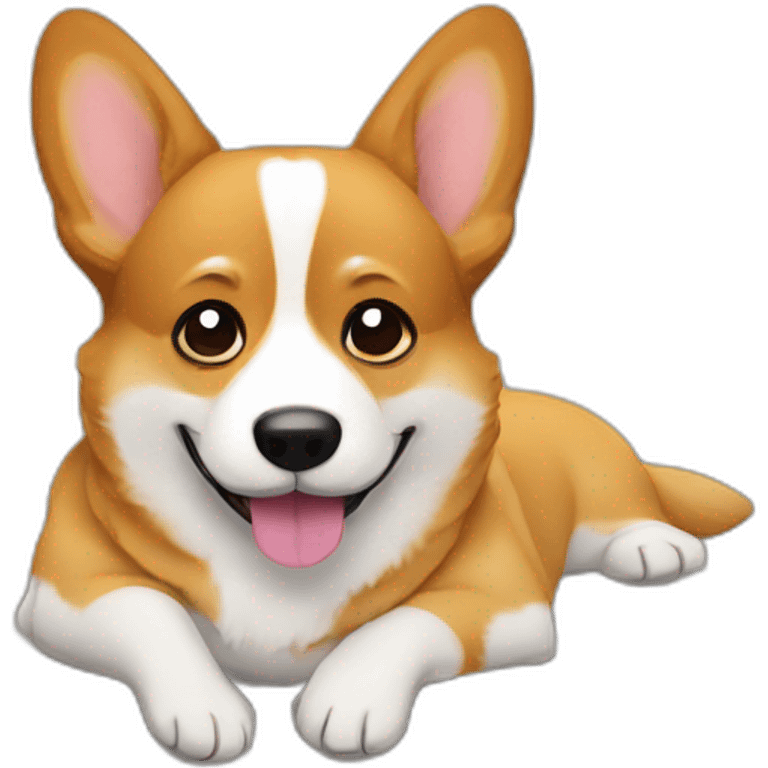 Corgi on the couch emoji