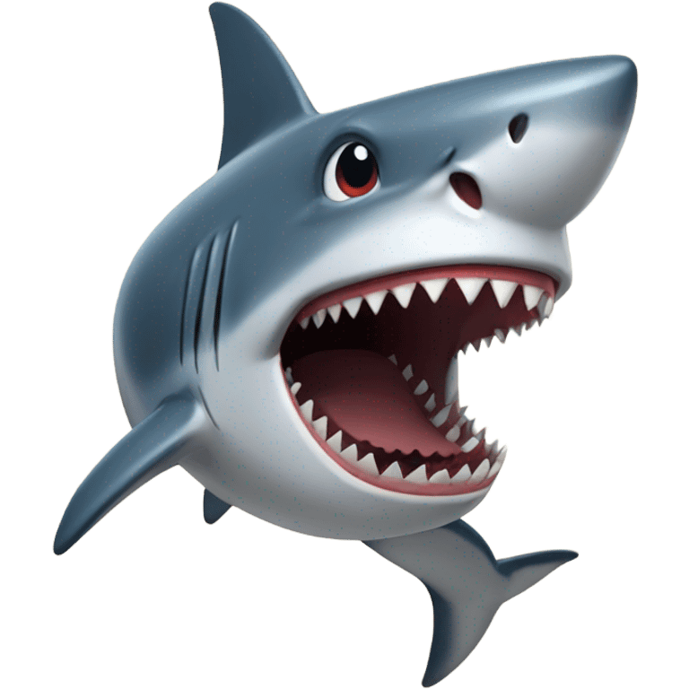 shark biting  emoji