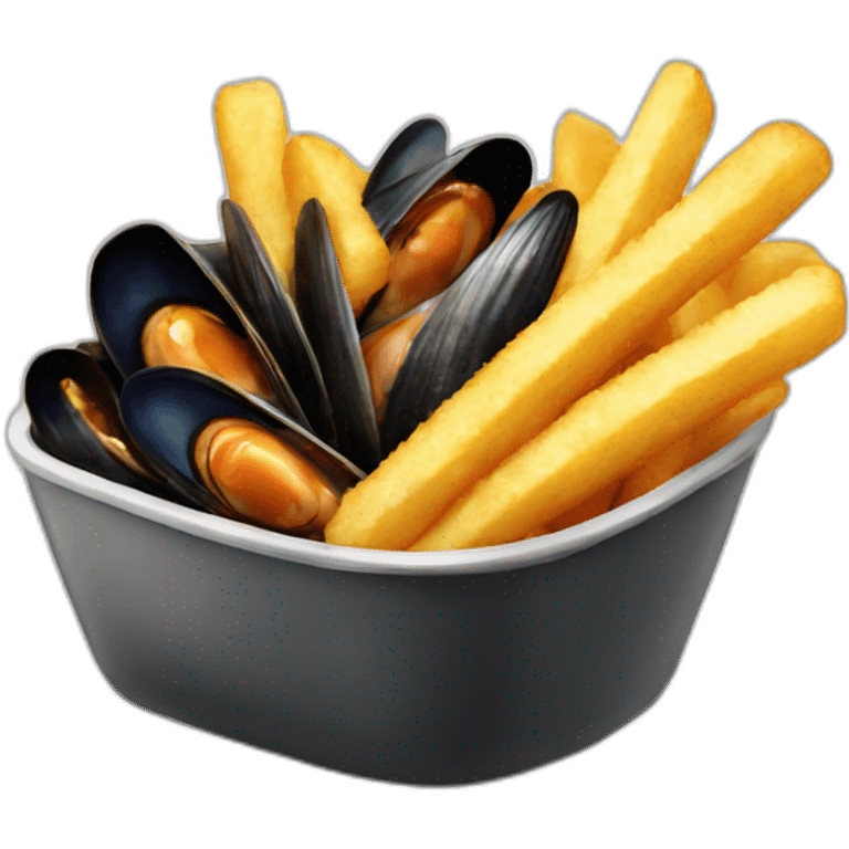 Mussels fries emoji