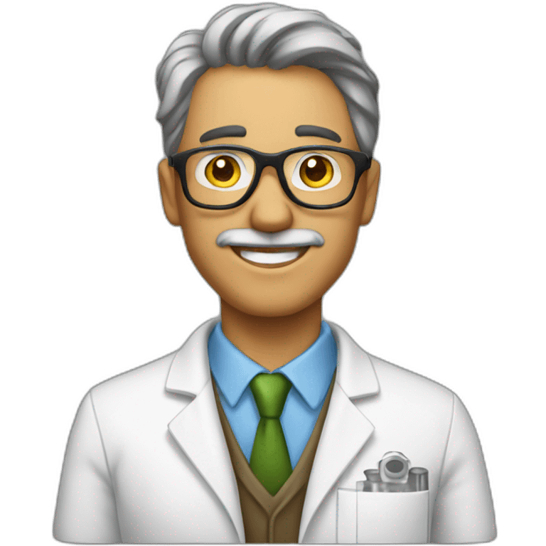 chemical scientist muscled for peace emoji