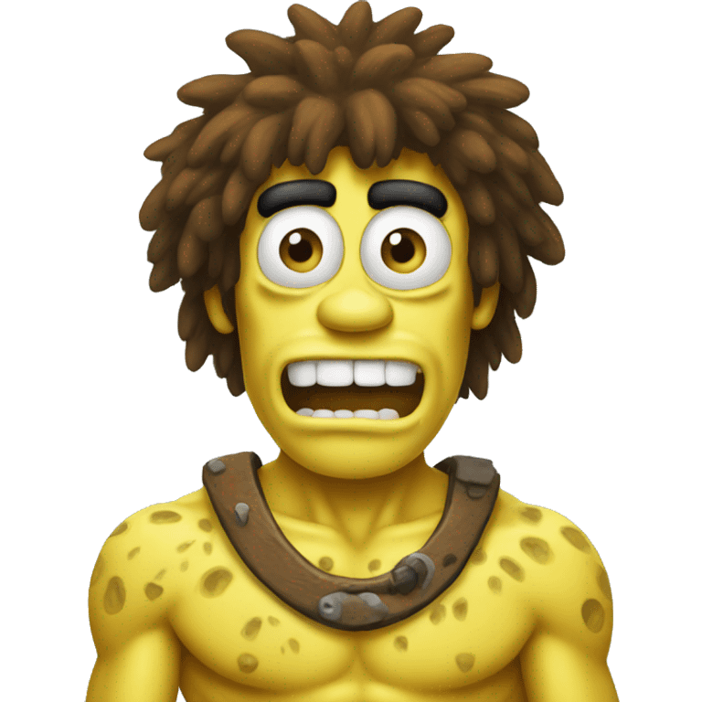 spongebob as caveman emoji