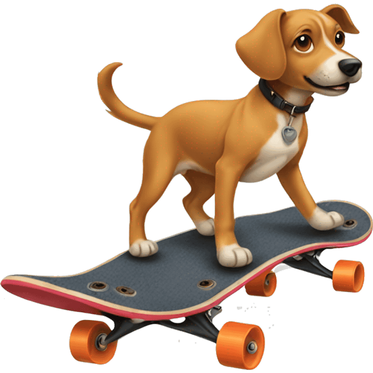 dog skateboarding emoji