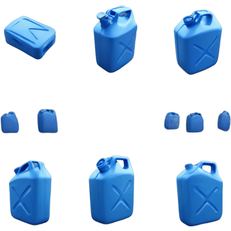 Blue plastic Jerry can emoji