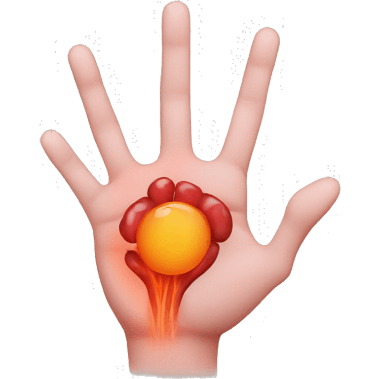  inflammation in the hand emoji