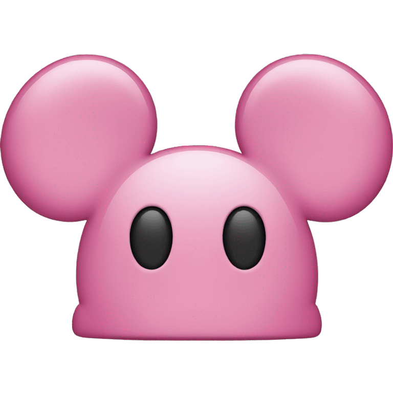 Pink mickey mouse ears emoji