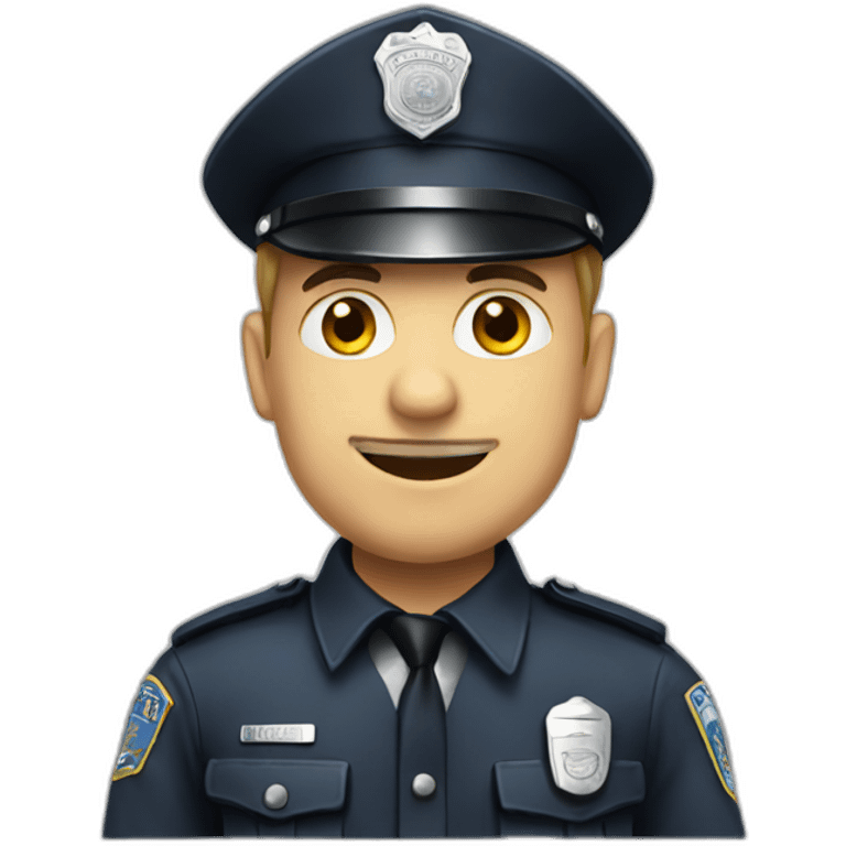 white policeman emoji