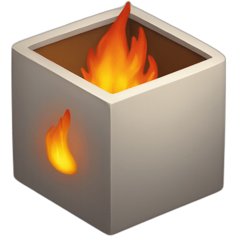 fire cube emoji