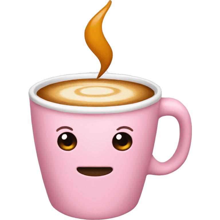 Light pink coffee  emoji