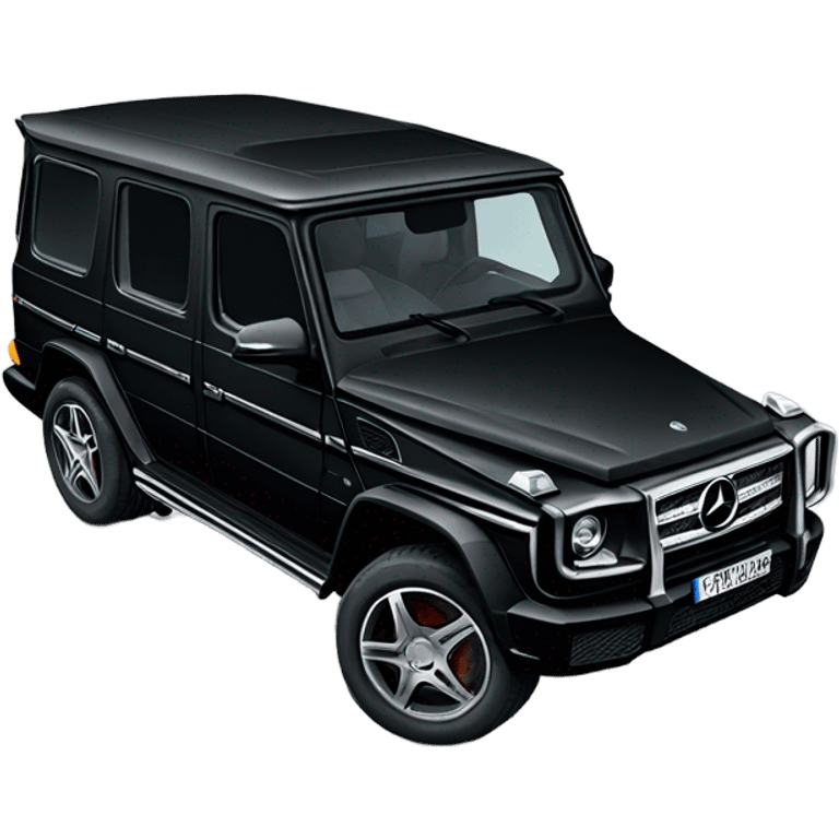 Black mercedes g wagon emoji