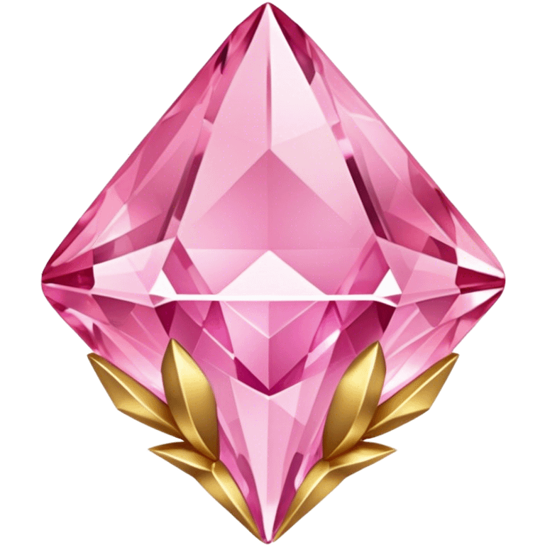 crystal gold pink emoji