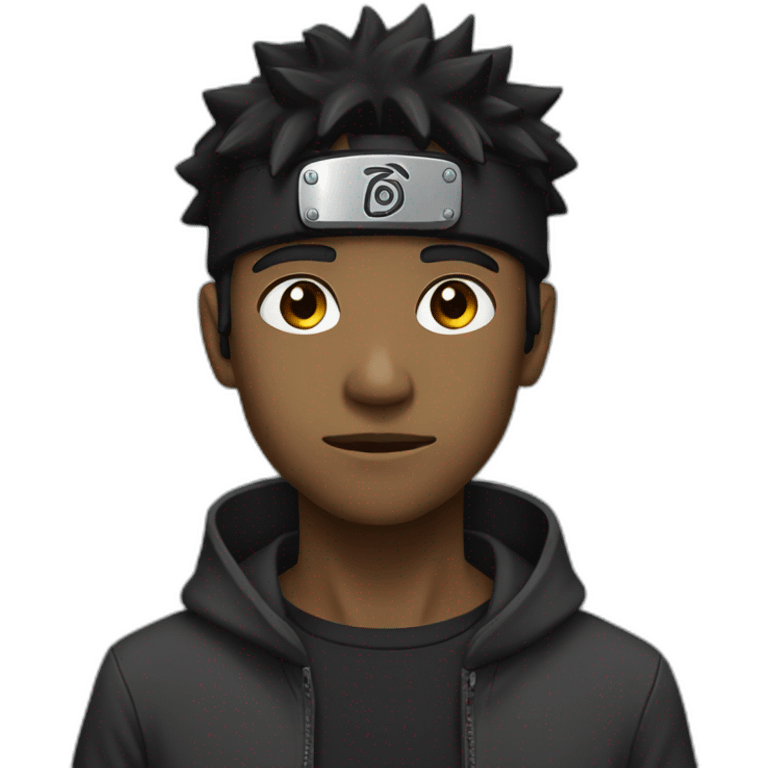 black naruto emoji