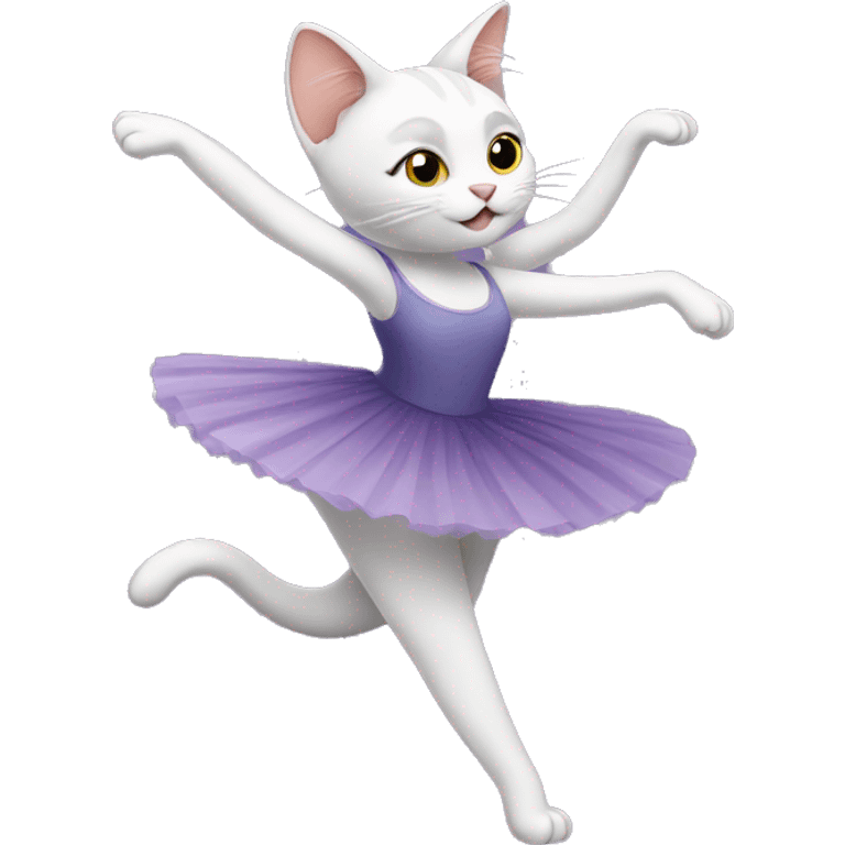 Cat dancing ballet emoji