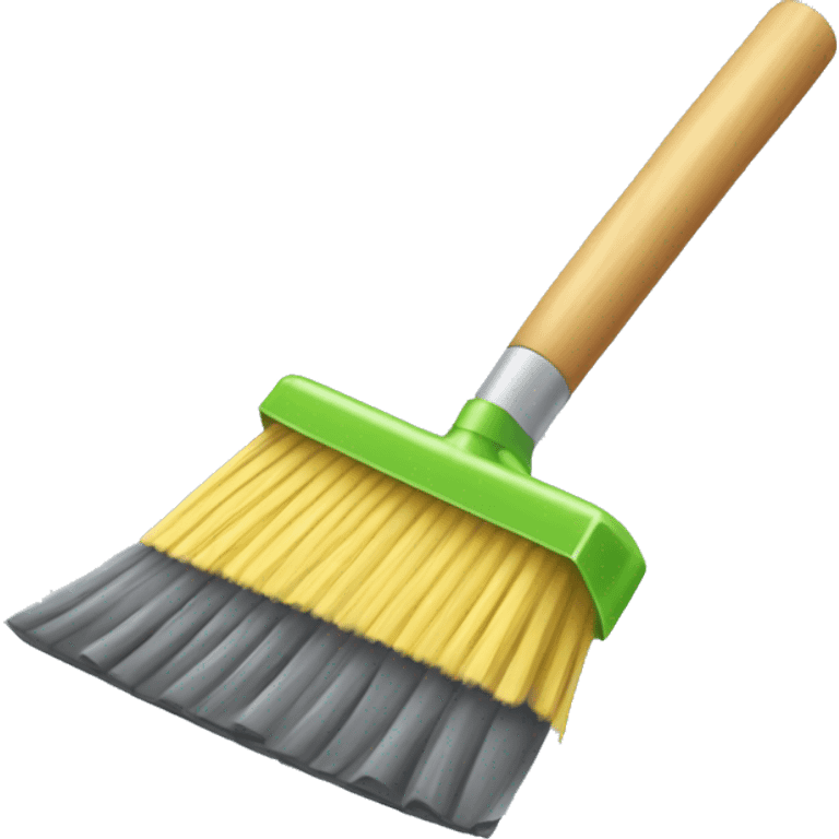 squeegee with a broom's handle emoji