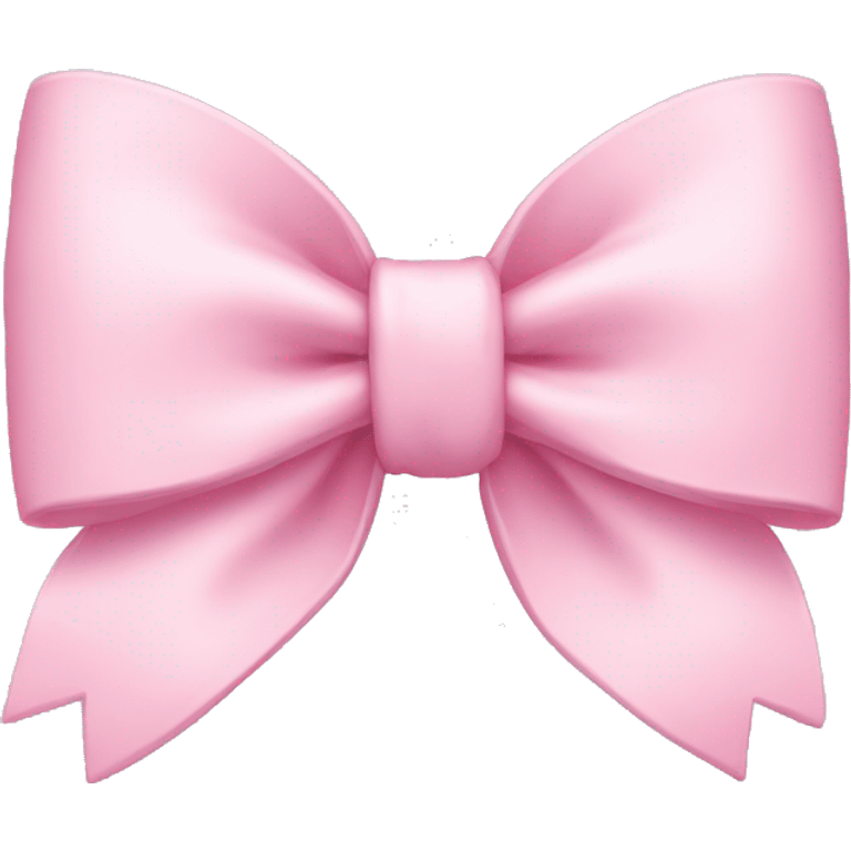 Pastel pink bow emoji