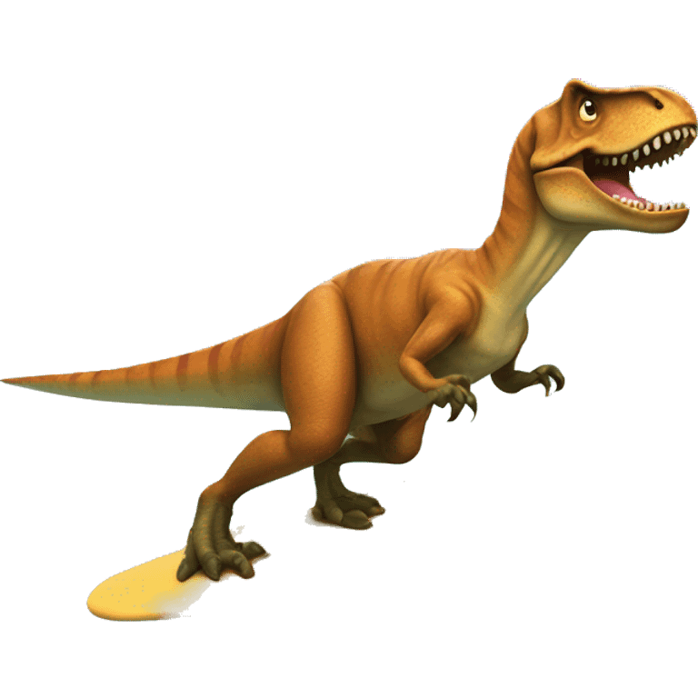 T-Rex surfing  emoji