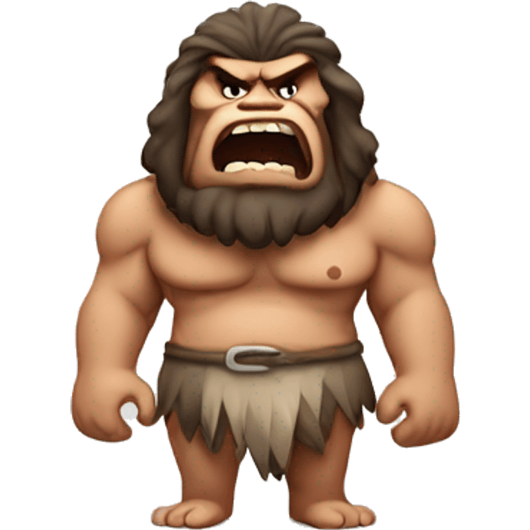 angry caveman emoji