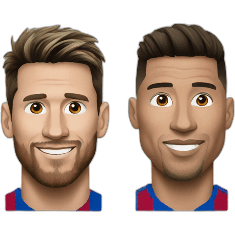 Messi and ronaldo emoji