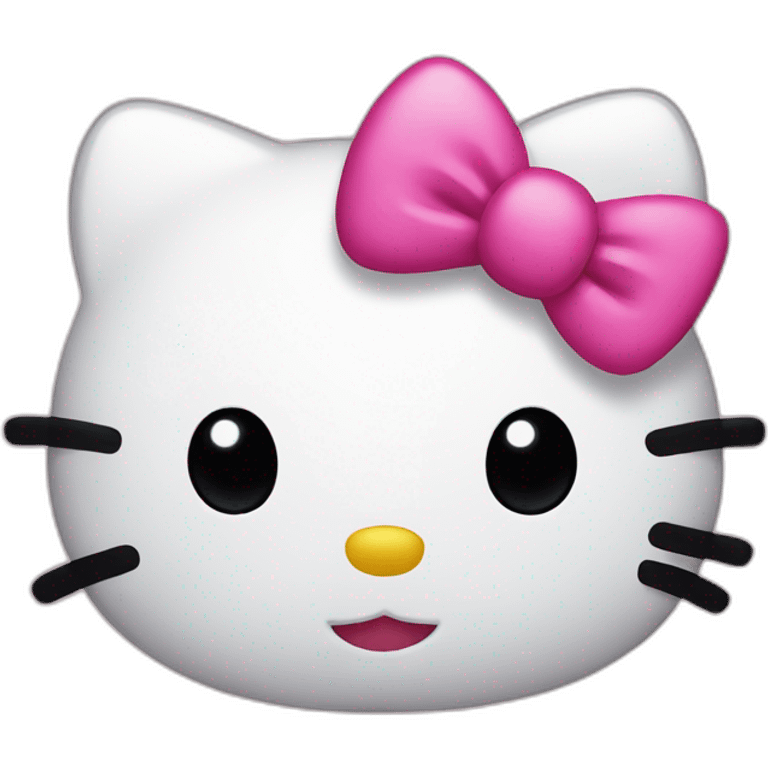 Hello Kitty pink emoji