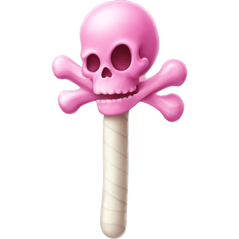 pink candy bone emoji