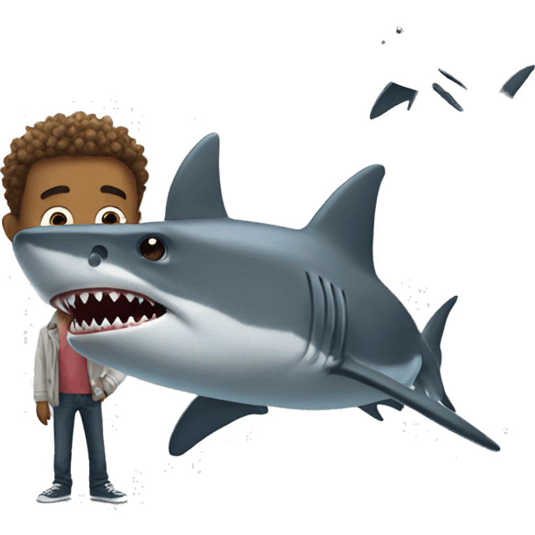 shark with stanley emoji