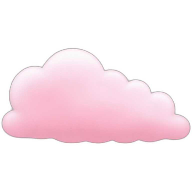 Pastel pink clouds emoji