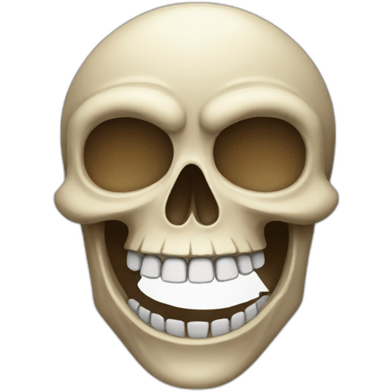 Skull laugh emoji