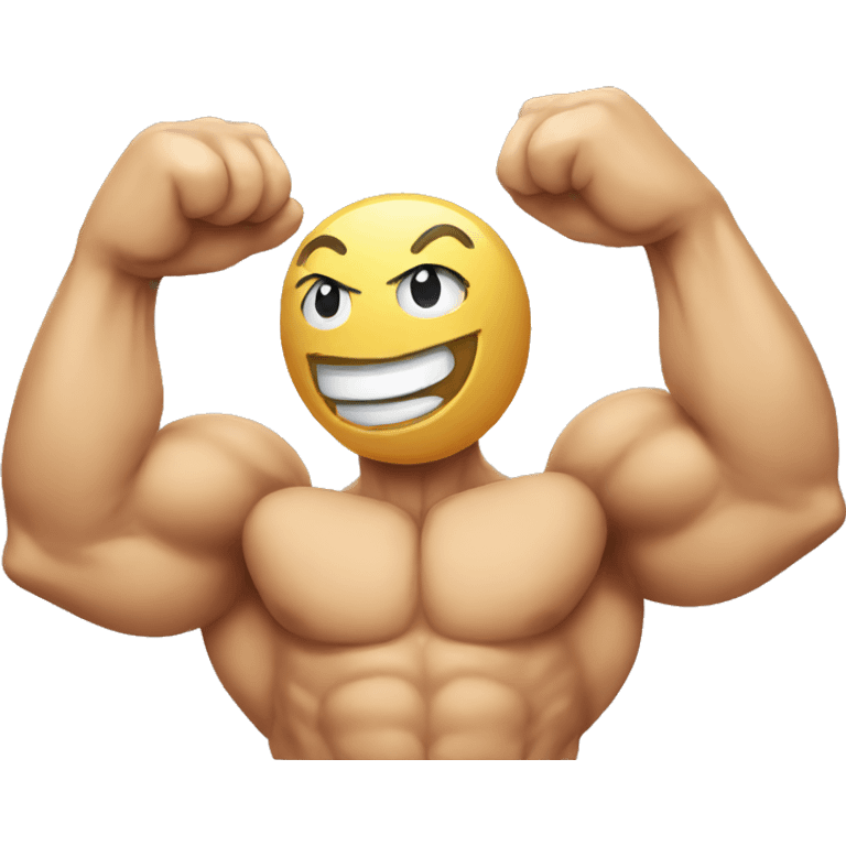 muscle smiley  emoji