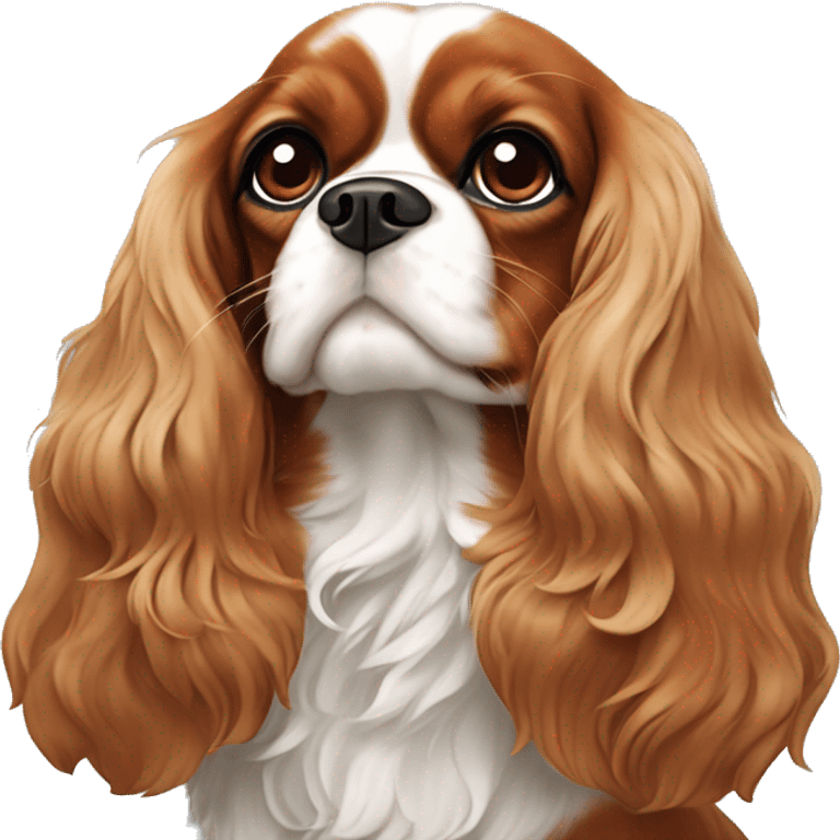 cavalier king charles spaniel cute emoji