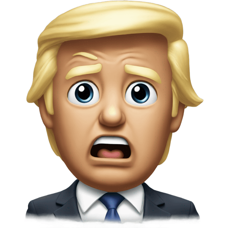 Realistic Trump yelling “SAD!” emoji