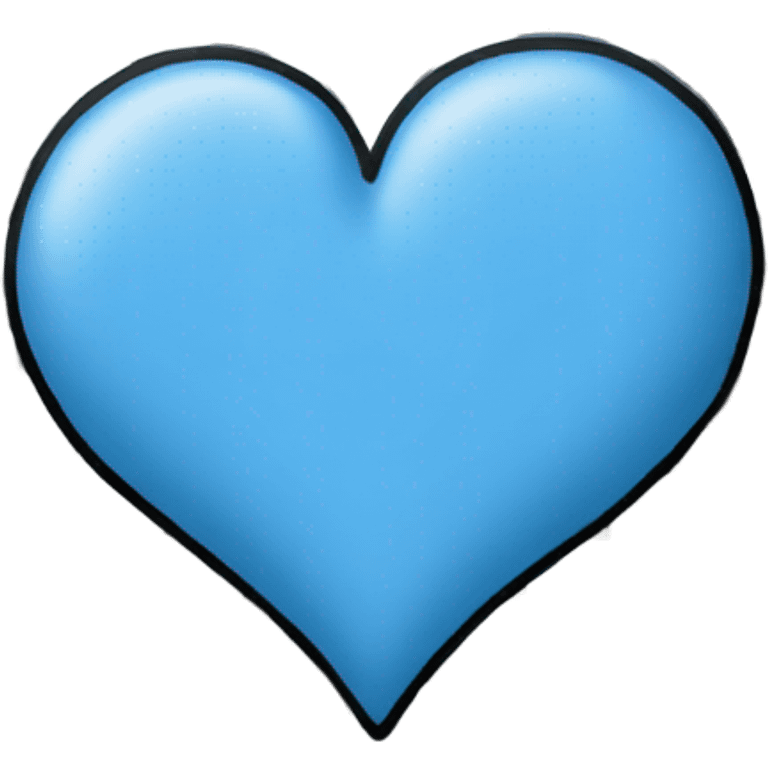 Blue and black heart  emoji