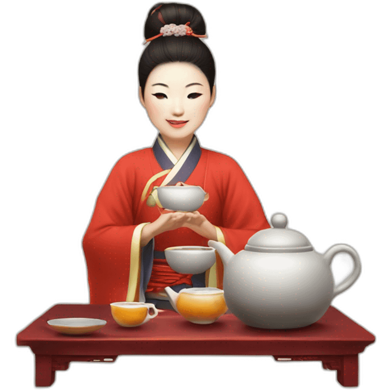 Chinese tea ceremonial 1 person  emoji