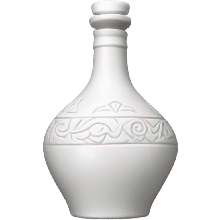 White Ceramic Tequila Bottle emoji