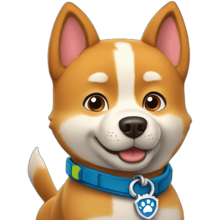 paw patrol pup shiba emoji