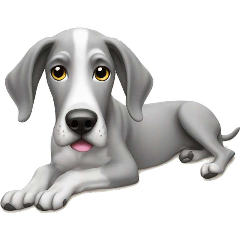 Great Dane at the beach  emoji