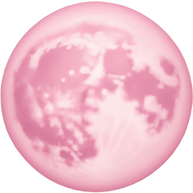 Light pink pink moon emoji