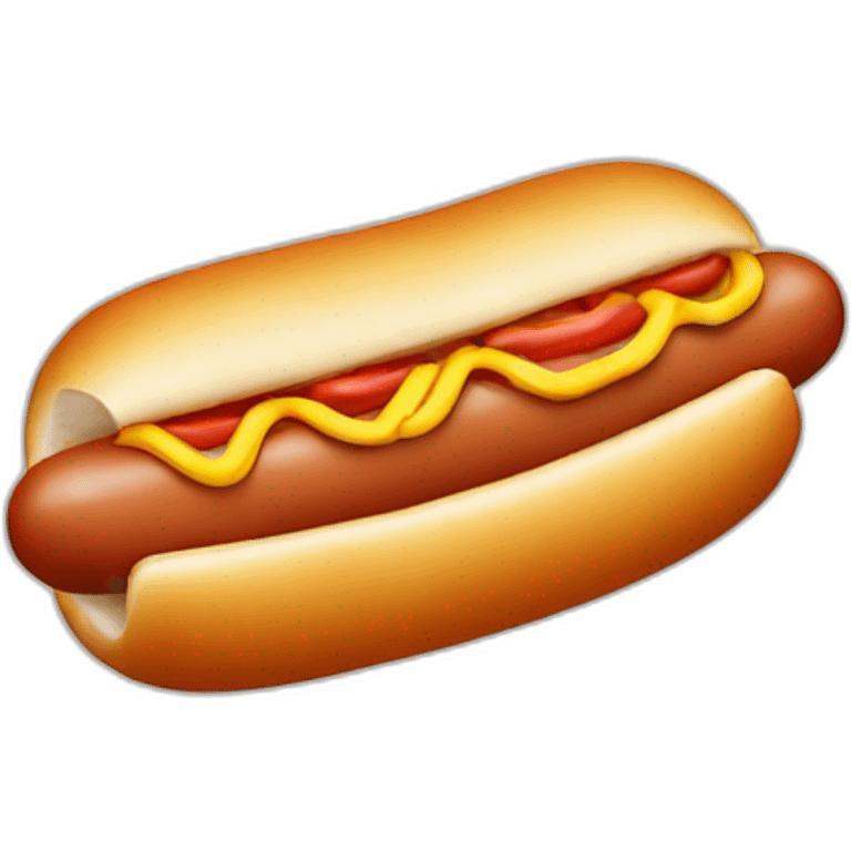 squished hot dog emoji