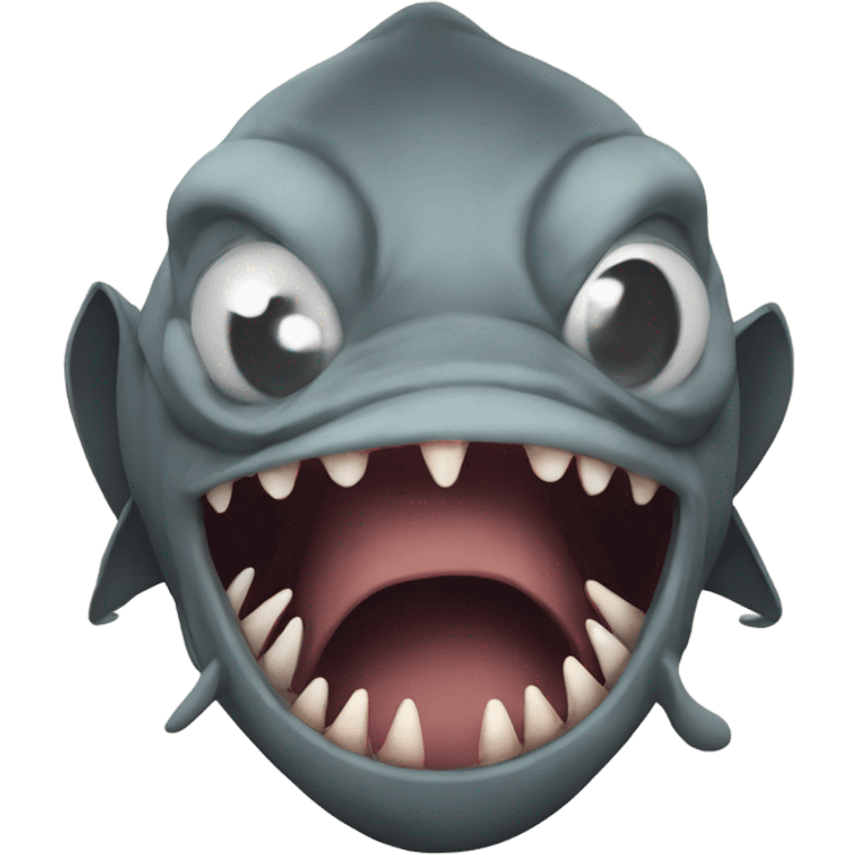 Scary monk fish emoji