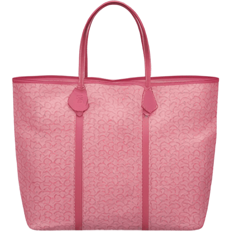 Pink goyard tote bag emoji