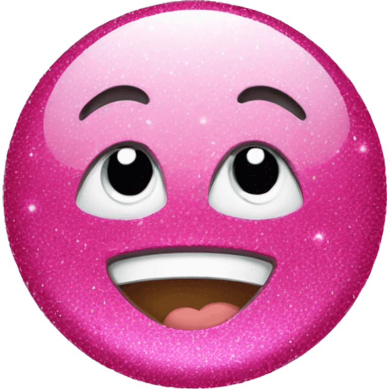 Pink sparkles emoticon  emoji