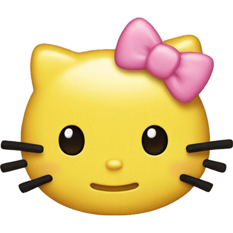 Yellow hello kitty emoji emoji